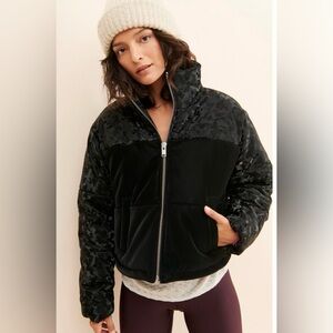 Blue Revival Black Camo Puffer